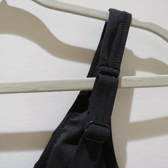 ROBIN PICCONE Ava Knot Bikini Top in Black Minimalist Stretch Preppy - Size XS - Picture 9 of 14